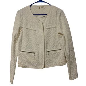 MOTH by ANTHROPOLOGIE zippered blazer Sz Medium